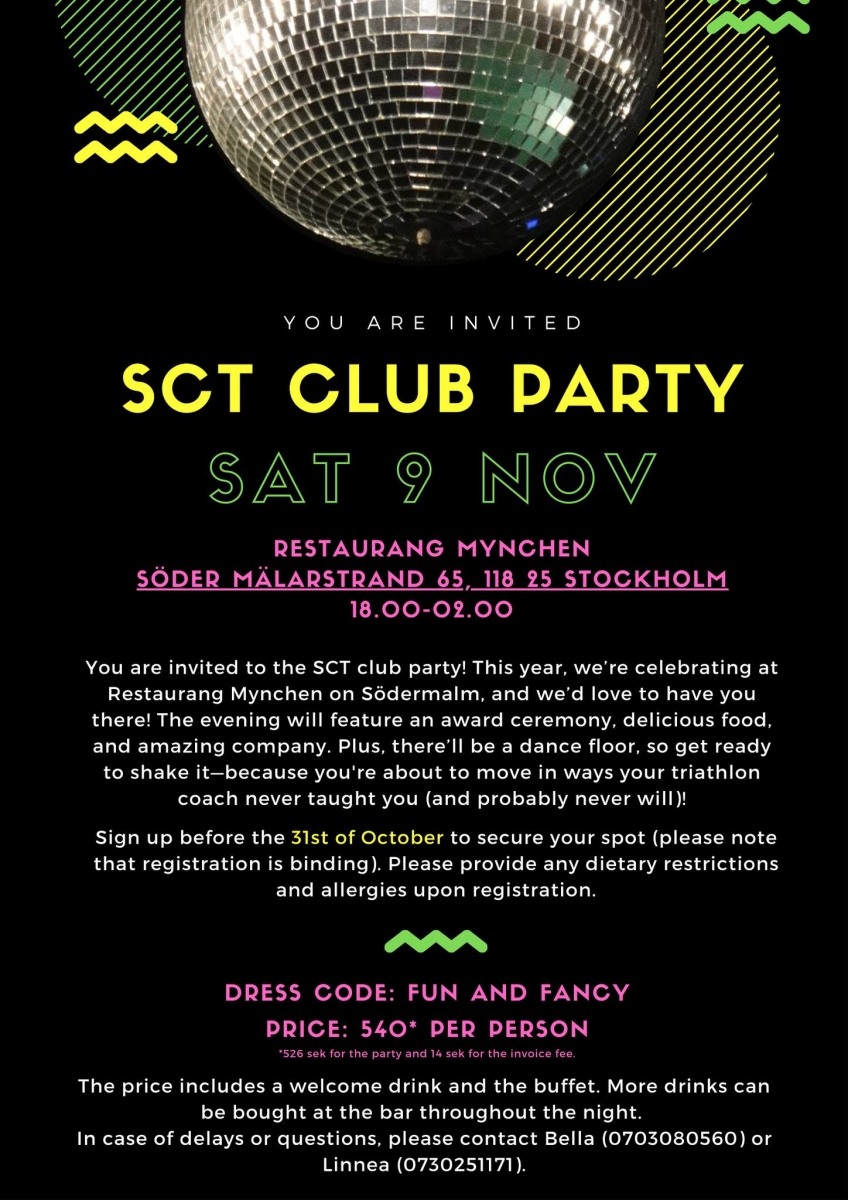 image: SCT Klubbfest 9:e November